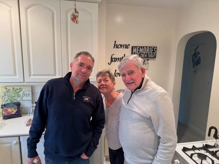 Head Specialist Mike with his Mom and Dad